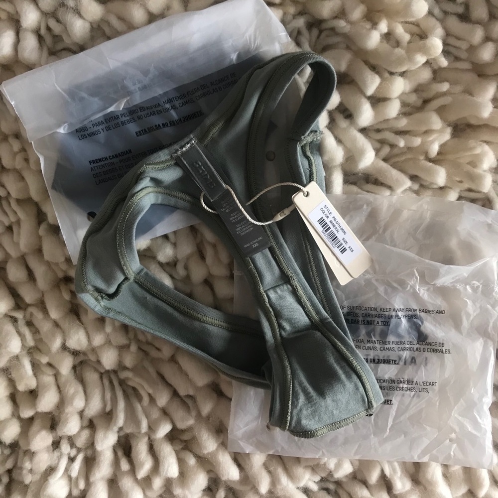 XX SOLD XX Skims || Cotton Dipped Thong - Mineral - Picture 4 of 8